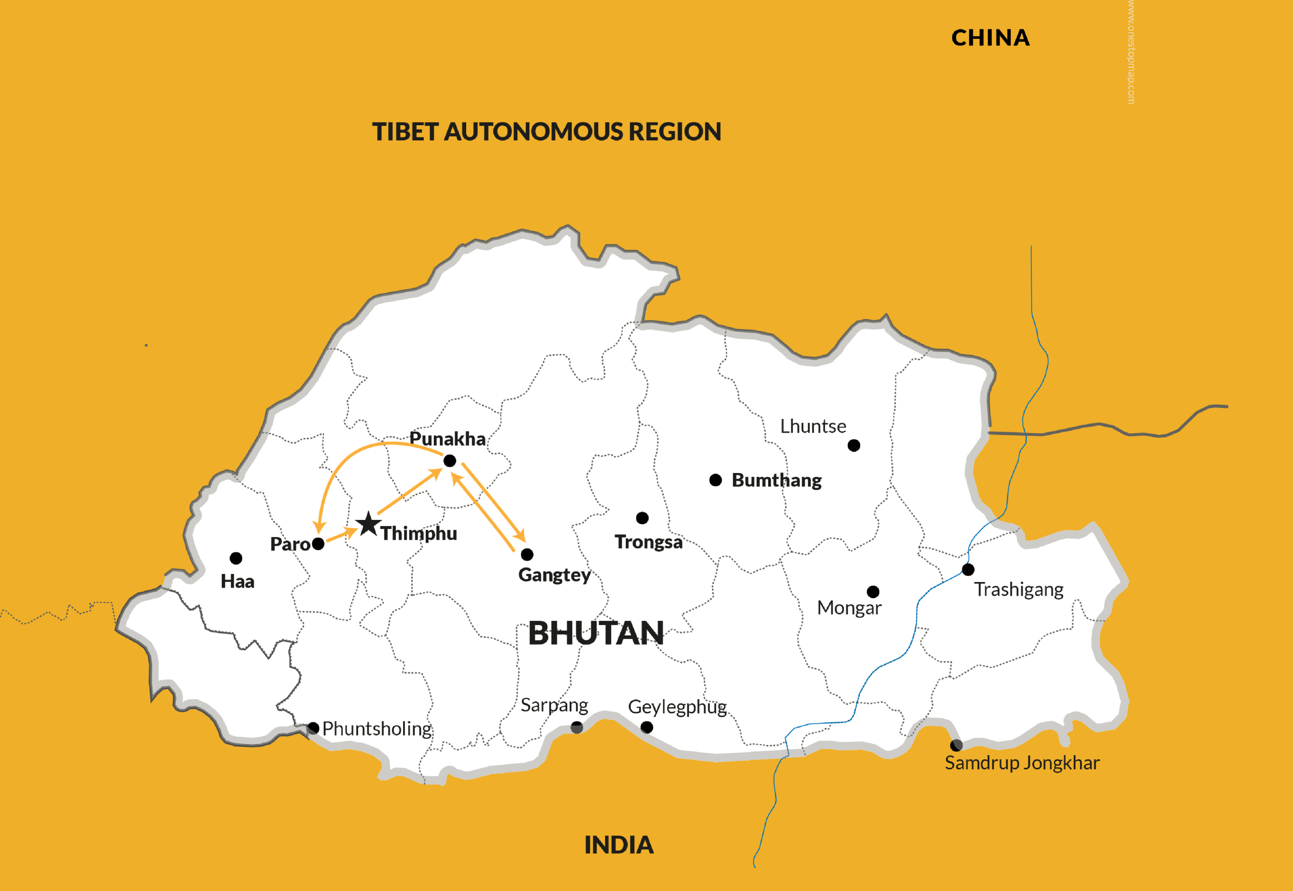 A Transformative Journey With Geshe Yong Dong Losar Route Map